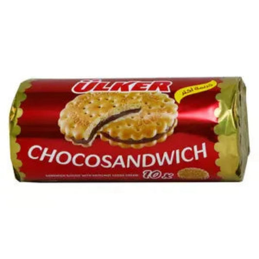 ULKER CHOCOSANDWICH BISCUIT HAZELNUT CREAM 235g