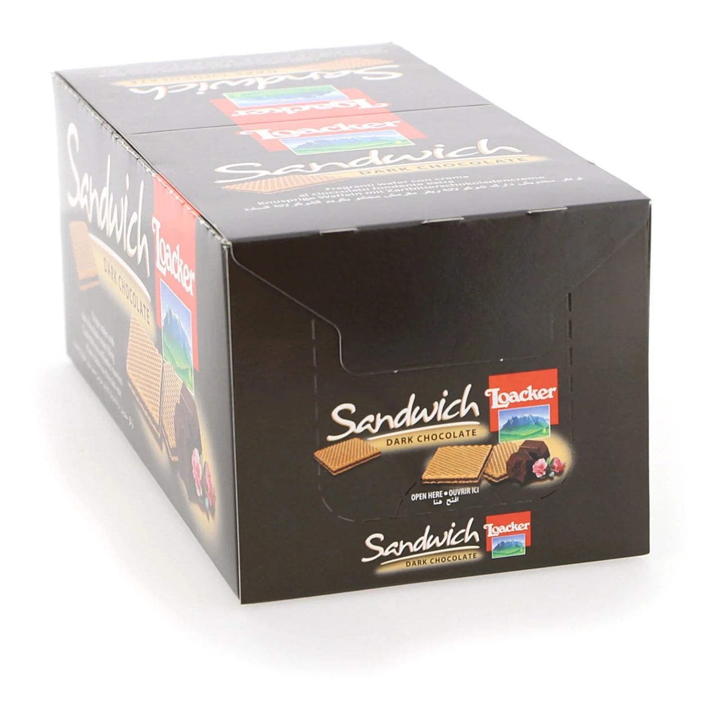 Loacker sandwich dark chocolate 25×625g