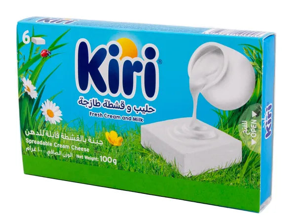 Kiri Spreadable Cream Cheese Squares 6 Portions 100g