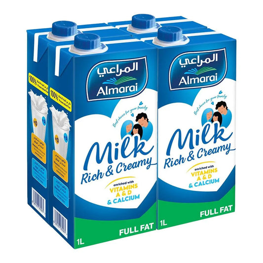 Almarai Long Life Milk Full Fat (4×1 Litre)