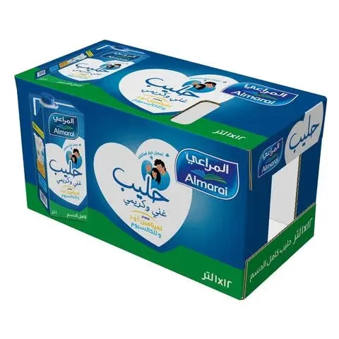 Almarai UHT Rich & Creamy Milk Full Fat Milk 1Lx12