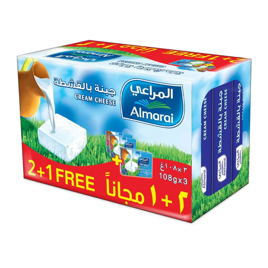 Al marai cream cheese 3×108g