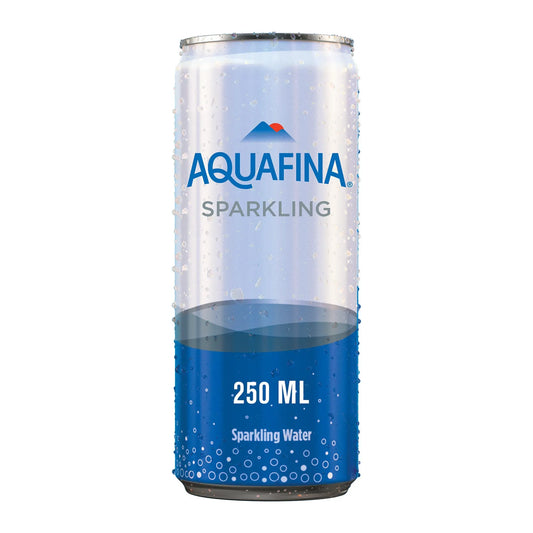 Aquafina Sparkling Water, Filled With Crisp, Refreshing Bubbles, 250ml Can