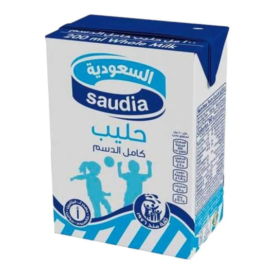 SAUDIA WHOLE MILK 200 ML