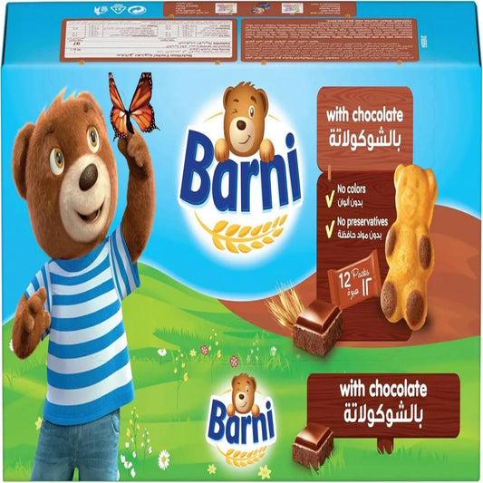 Barni Cake With Chocolate Filling 30G, Pack Of 12