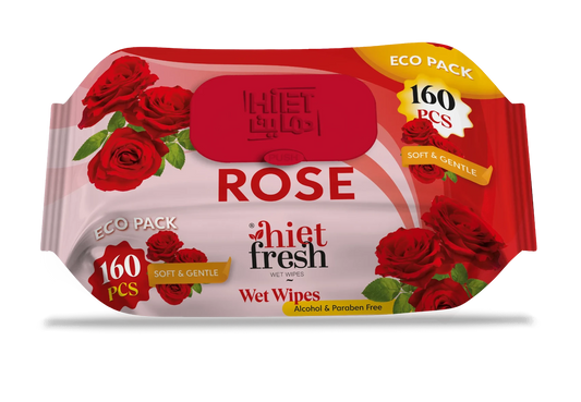 Rose hiet Fresh wet wipes 160 Pcs