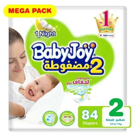 Baby Joy size 2 small, 3.5-7kg 84 Diapers