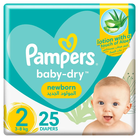 Pampers size 2, 3-8kg 25 Diapers