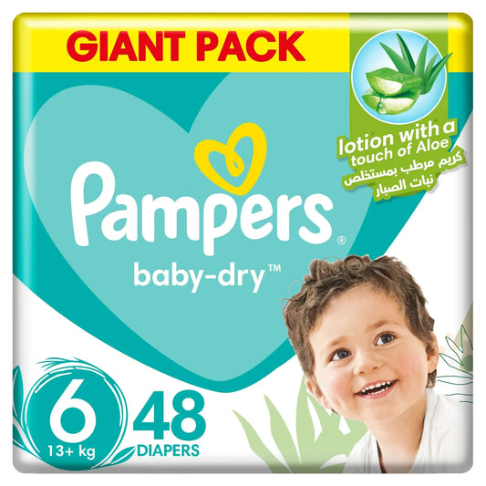 Pampers size 6, 13+kg 48 Diapers